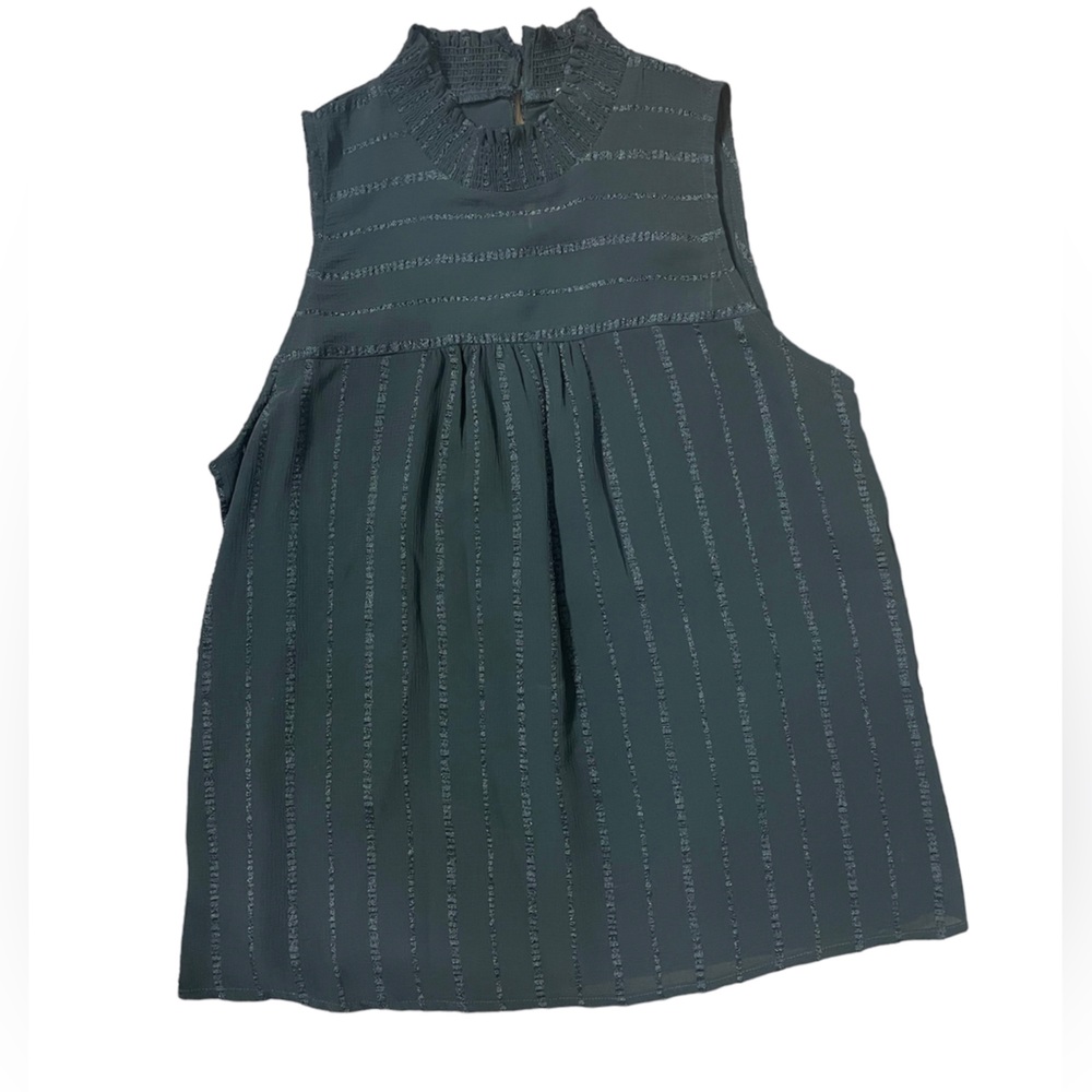 Bohme Black Mockneck Sleeveless Top- M